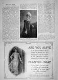 Old Antique Print 1907 Portrait Marie Louise Plantol Soap Lever Brothers 20th