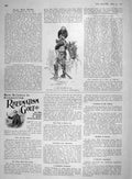 Original Old Antique Print 1907 Light Dragoon British Sier Rheumatism Gout 20th