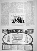 Old Antique Print 1907 Savage Club Arron Watson Fahrenheit Aertex Shirt 20th
