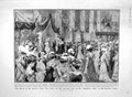 Original Old Antique Print 1907 Queen Fete Egyptian Mansion Saltmarshe Deramore