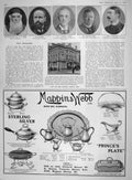 Original Old Antique Print 1907 Webb Stolypin Power Jones Gretton Herrin 20th