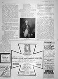 Original Old Antique Print 1907 Lord Clive Aitchison Binoculars Grand Hote 20th