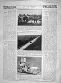 Original Old Antique Print 1907 Aylesford Bridge Motor Car Waggett Auto-Meter