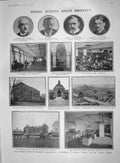 Old Antique Print 1907 Science Laboratory Perot Stratton Blomfield Miners 20th