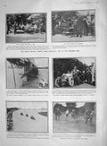 Old Antique Print 1907 Motor Car Racing Hutton France Ireland Rockefeller 20th