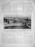 Old Antique Print 1907 River Nile Barrage Esneh Assouan Ormonde Wallace 20th