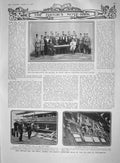 Old Antique Print 1907 Balkans Abbotts King Edward George Ship Botha Lady 20th