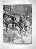 Original Old Antique Print 1907 Canada Hunting Cullinan Diamond Transvaal Pless