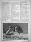 Original Old Antique Print 1907 Advertisement Pears Soap Complexion Girl Bath