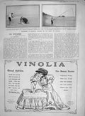 Original Old Antique Print 1907 Sea Fishing Biarritz Dogfish Pignatelli Aragon