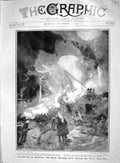Original Old Antique Print 1907 Germany Antwerp Dock Fire Edward Greig Composer