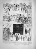 Old Antique Print 1907 Scheveningen Holland Dahlia Flowers Botanic Show 20th
