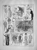 Old Antique Print 1907 Sins Society Drury Theatre Casa Blanca Mulai Hafid 20th