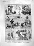 Old Antique Print 1907 Engineering Exhibition Olympia Hepworth Crossman 20th