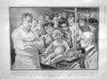 Old Antique Print 1907 Weighing Babies Gouttes Lait Paris Alexander Sofia 20th