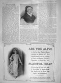 Original Old Antique Print 1907 Louise Savoy Comtesse D'Angouleme Plantol Soap