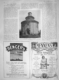 Old Antique Print 1907 St. Tomaso Limine Bergamo Bengers Mennens Powder 20th