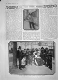 Original Old Antique Print 1907 Paris Model Market Pigalle Westminster Requiem