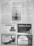 Original Old Antique Print 1907 Wellman Expedition Ship FridtjIceland Whisky