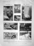 Original Old Antique Print 1907 French Balloon Factory Industry Harden Kruger
