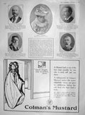 Original Old Antique Print 1907 Lopoukhine Massey Oram Bruce Nunburnholme Odol