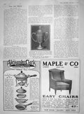 Original Old Antique Print 1907 Golf Cup London Press Alexander Clark Maple