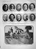 Old Antique Print 1907 Kaiser Foxhounds Bilisland Russell Lucas Comtesse 20th