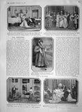 Old Antique Print 1907 Theatre Guilbert Bernhardt Mont Blanc Vallot Arete 20th