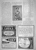 Old Antique Print 1907 Spanish Doll Queen Spain Beethams Larola Lazenby 20th