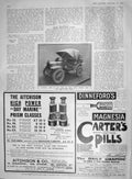Old Antique Print 1907 Olympia Dion Cars Pekin-Paris Sport Carters Pills 20th