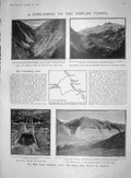 Old Antique Print 1907 Simplon Tunnel Swiss Railway Duke Rutland Hounds 20th