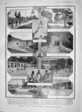 Old Antique Print 1907 Uganda Africa Church Dar-Es-Salaam Weddell Penguin 20th