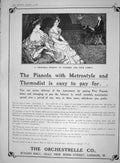 Original Old Antique Print 1907 Advertisement Pianolo Orchestrelle Aeolian Hall