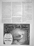 Original Old Antique Print 1907 Advertisement Calverts Tooth Powder Manchester