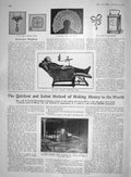 Old Antique Print 1907 Carlton Adjustable Chair Lace Fallieres French Man 20th