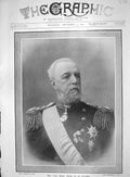 Original Old Antique Print 1907 Portrait King Oscar Sweden War Uniform 20th