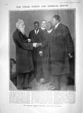 Old Antique Print 1907 Swazi Chiefs General Booth Duke Connaught Prince 20th