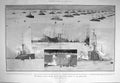 Original Old Antique Print 1907 British Armada Solent Ships Royal Yacht Edward