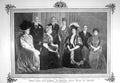 Original Old Antique Print 1907 Queen Spain Kaiser Portugal Norway Alexandra