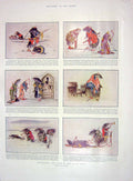 Original Old Antique Print 1907 Illustration Story Bluebeard Black Rats Rodents