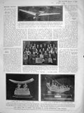 Original Old Antique Print 1908 Aeroplane Gastambide Mangin Lord Minto Burma