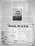 Old Antique Print 1908 Roshon Aeroplane Harrisburg Pennsylvania Railway 20th