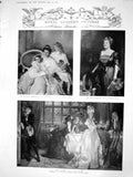 Antique Old Print 1908 Academy Art Garrick Littlehampton France John Hare 20th
