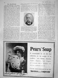 Old Antique Print 1908 Portrait William Livingstone Alden Novelist Soap 20th