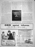 Original Old Antique Print 1908 Silver Bowl Prince Wales National Artillery Oxo