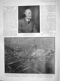 Old Antique Print 1908 George Meredith Works General Post Office Building 20th