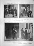 Original Old Antique Print 1908 Lisbon Senhor Franco Lima Castilho Smith Shonts