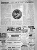 Original Old Antique Print 1908 Portrait Mrs Larymore Author Razor Simon 20th