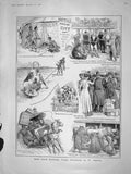 Original Old Antique Print 1908 Stock Exchange Terms Amaral Henrietta Hohenlohe