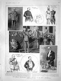Original Old Antique Print 1908 Westminster Rifles Trollope Esher Botha Hawkin